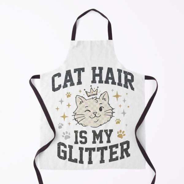 Item preview, Cat Hair Is My Glitter Funny Cute Cat Lover Retro Vintage designed and sold by KreatoLab.