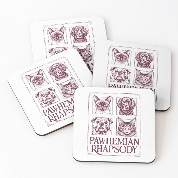 Item preview, Pawhemian Rhapsody - Funny Cat and Dog Music Pun Art designed and sold by artworkathome.