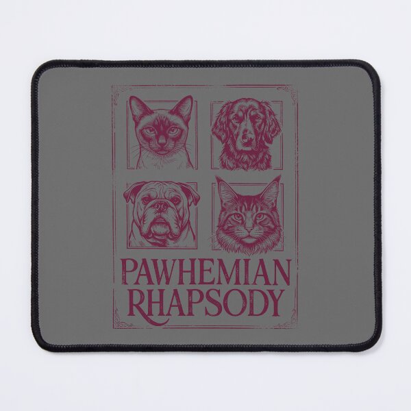 Item preview, Pawhemian Rhapsody - Funny Cat and Dog Music Pun Art designed and sold by artworkathome.
