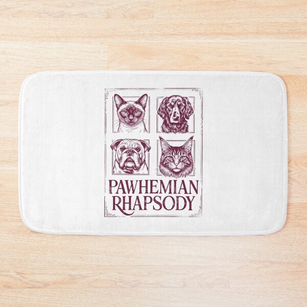 Item preview, Pawhemian Rhapsody - Funny Cat and Dog Music Pun Art designed and sold by artworkathome.