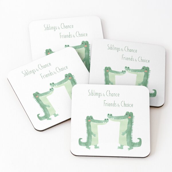 Item preview, Siblings By Chance Friends By Choice - Crocodile Siblings designed and sold by SilverlakeLove.