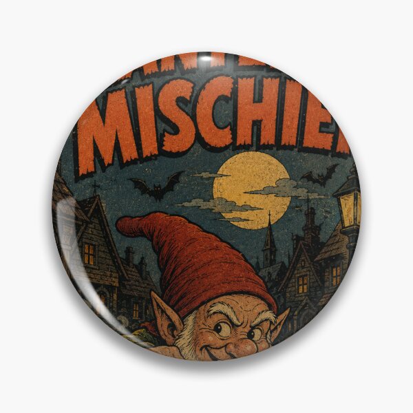 Item preview, Vintage Halloween Cover Art: Spooky Gnome Midnight Lantern Mischief designed and sold by bapupa.