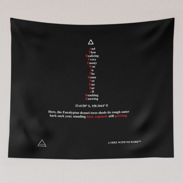 Item preview, A.T.W.N.B. Vertical Acronym Manifesto Streetwear designed and sold by ATreeWithNoBark.