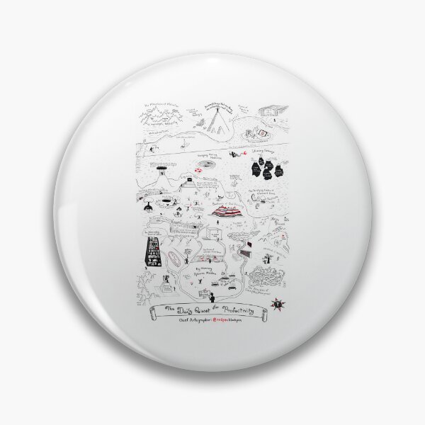 Item preview, The Map Of The Quest For Daily Productivity designed and sold by PALMTREEfwi.
