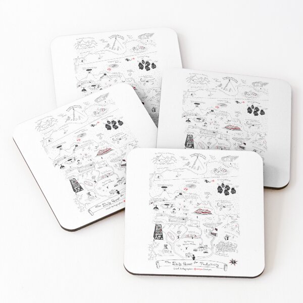 Item preview, The Map Of The Quest For Daily Productivity designed and sold by PALMTREEfwi.