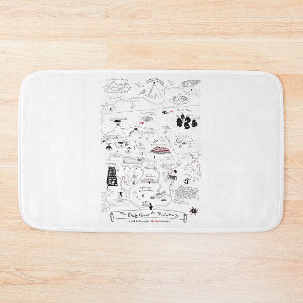 Item preview, The Map Of The Quest For Daily Productivity designed and sold by PALMTREEfwi.