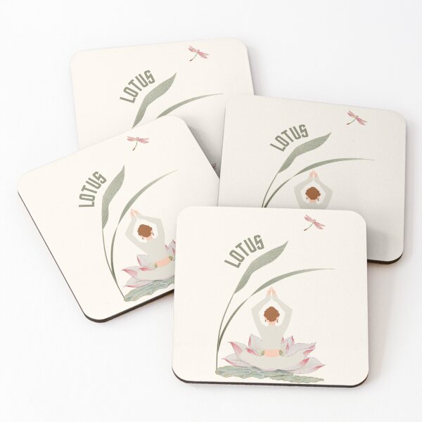 Item preview, Botanical Lotus Yoga Pose Meditation Zen Aesthetic Art designed and sold by HBBS DESIGNS.