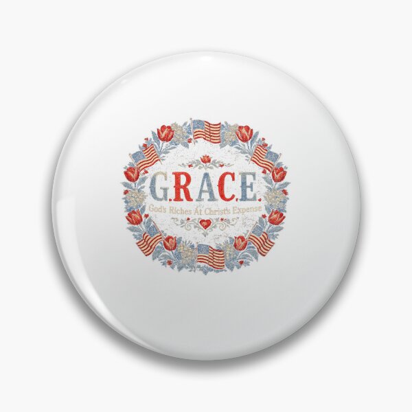Item preview, GRACE God's Riches At Christ's Expense Christian Faith Patriotic Design designed and sold by YasuoShop.