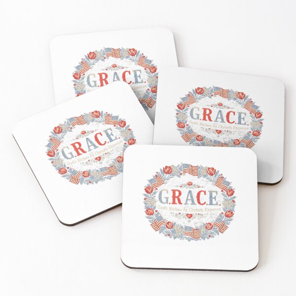 Item preview, GRACE God's Riches At Christ's Expense Christian Faith Patriotic Design designed and sold by YasuoShop.