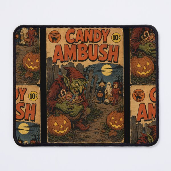 Item preview, Vintage Halloween Cover Art: Evil Goblin Candy Ambush designed and sold by bapupa.