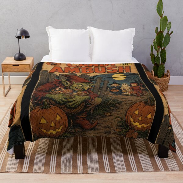 Item preview, Vintage Halloween Cover Art: Evil Goblin Candy Ambush designed and sold by bapupa.