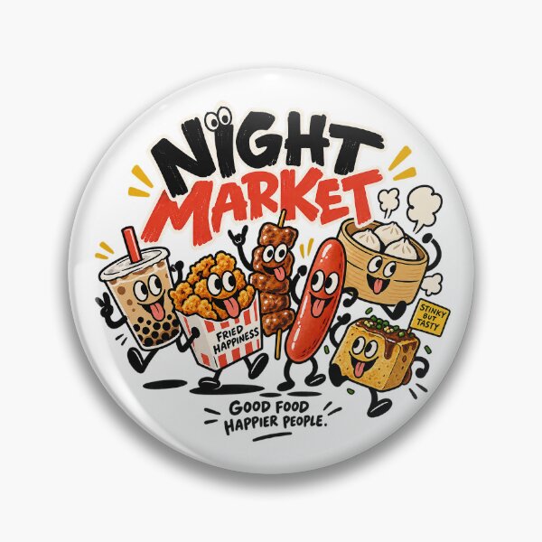 Item preview, Night Market Food Crew – Happy Street Food Characters designed and sold by zzz888.