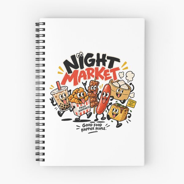 Item preview, Night Market Food Crew – Happy Street Food Characters designed and sold by zzz888.