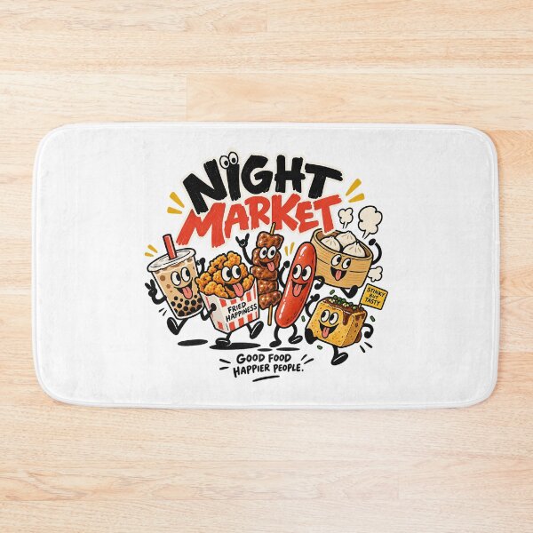 Item preview, Night Market Food Crew – Happy Street Food Characters designed and sold by zzz888.