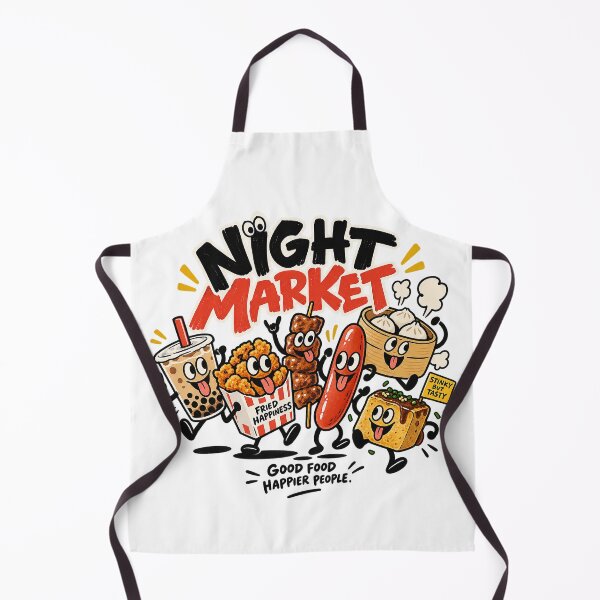 Item preview, Night Market Food Crew – Happy Street Food Characters designed and sold by zzz888.