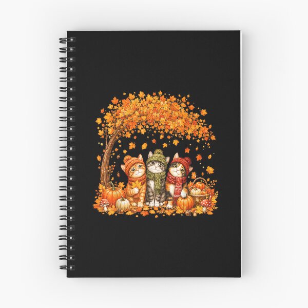 Item preview, Cat Leaf Fall Tree Hello Autumn designed and sold by mahdilahlo.