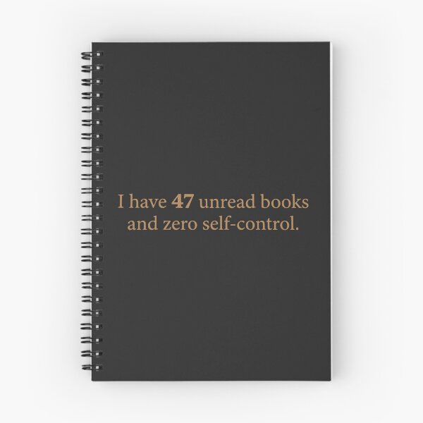 Item preview, Funny Book Lover Minimalist Text Quote For Avid Readers designed and sold by roarsomethings.