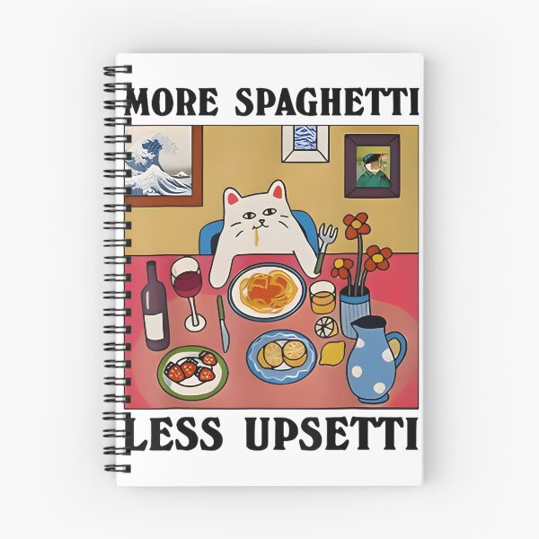 Item preview, Funny Cat Lover Gift - More Spaghetti Less Upsetti Quote | Best Buy designed and sold by satawis.