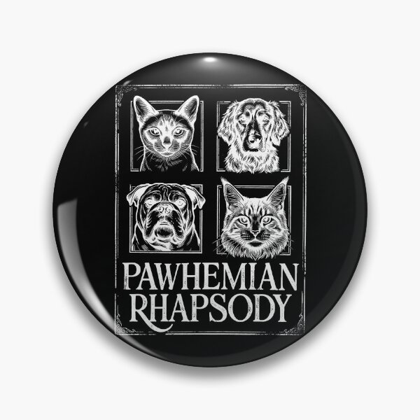 Item preview, Pawhemian Rhapsody - Funny Cat and Dog Music Pun Art designed and sold by artworkathome.