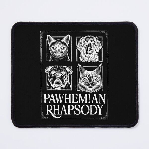Item preview, Pawhemian Rhapsody - Funny Cat and Dog Music Pun Art designed and sold by artworkathome.