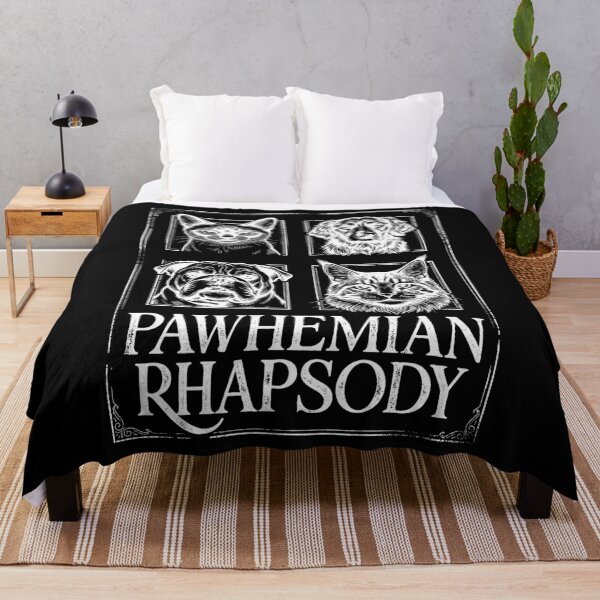 Item preview, Pawhemian Rhapsody - Funny Cat and Dog Music Pun Art designed and sold by artworkathome.