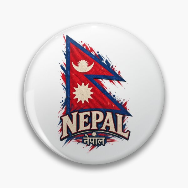 Item preview, Nepal Double Pennant Flag Art designed and sold by Larkfound Studio.