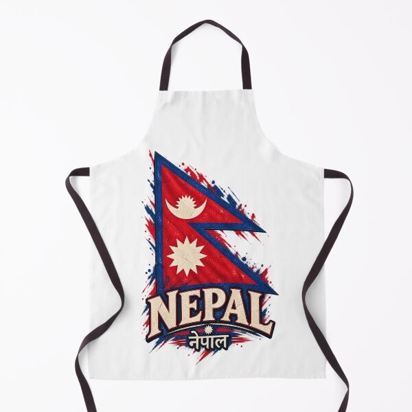 Item preview, Nepal Double Pennant Flag Art designed and sold by Larkfound Studio.