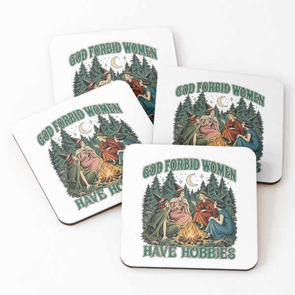 Item preview, God Forbid Women Have Hobbies Funny Witch Campfire Meme Design designed and sold by YasuoShop.