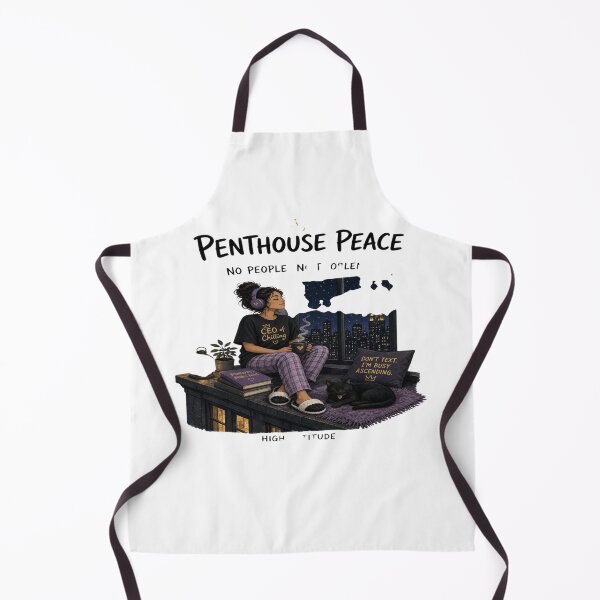 Item preview, Penthouse Peace: CEO of Chilling & Sleeping Cat City View designed and sold by Sushikidsntoddlers.