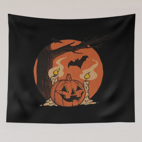 Item preview, vintage pumpkin scene halloween designed and sold by AlanDavid1.