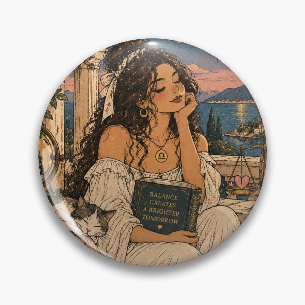 Artikelvorschau, Waage-Tarotkarte – Der Harmonisierer | Niedliche Vintage-Ästhetik des Tierkreises entworfen und verkauft von Moon & Sun Tarot.