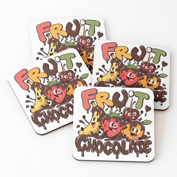 Item preview, Fruit Chocolate Party – Playful Dipped Fruit Characters designed and sold by zzz888.