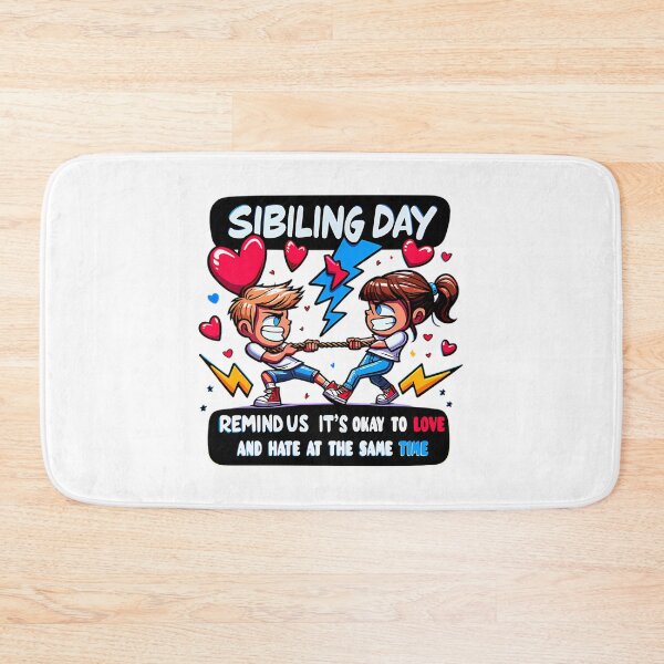 Item preview, The Sibling Rivalry Canvasnational Siblings Day designed and sold by SilverlakeLove.