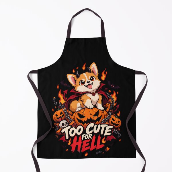 Item preview, Too Cute for Hell Demon Corgi Halloween Shirt designed and sold by Tong4130.