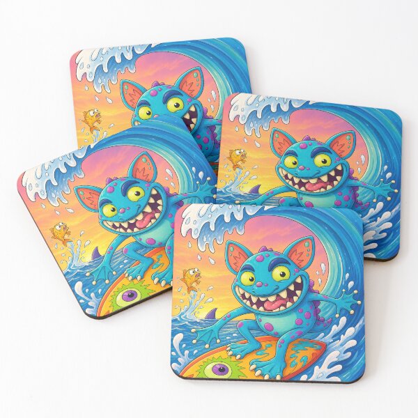 Item preview, Monster surfer from Namaloue designed and sold by cheznamaloue.