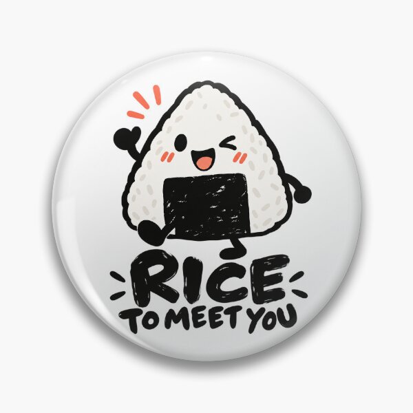 Item preview, Rice to Meet You – Cute Happy Onigiri Character designed and sold by zzz888.
