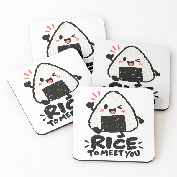 Item preview, Rice to Meet You – Cute Happy Onigiri Character designed and sold by zzz888.