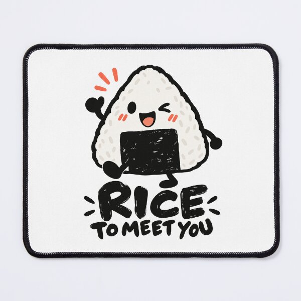 Item preview, Rice to Meet You – Cute Happy Onigiri Character designed and sold by zzz888.