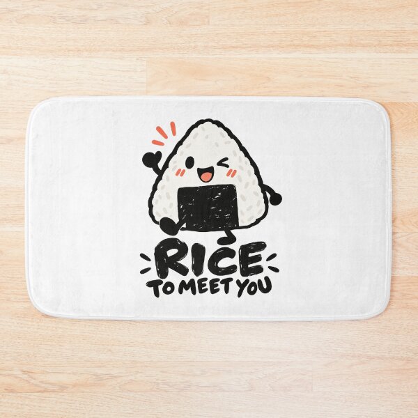 Item preview, Rice to Meet You – Cute Happy Onigiri Character designed and sold by zzz888.