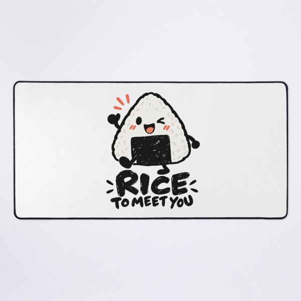 Item preview, Rice to Meet You – Cute Happy Onigiri Character designed and sold by zzz888.