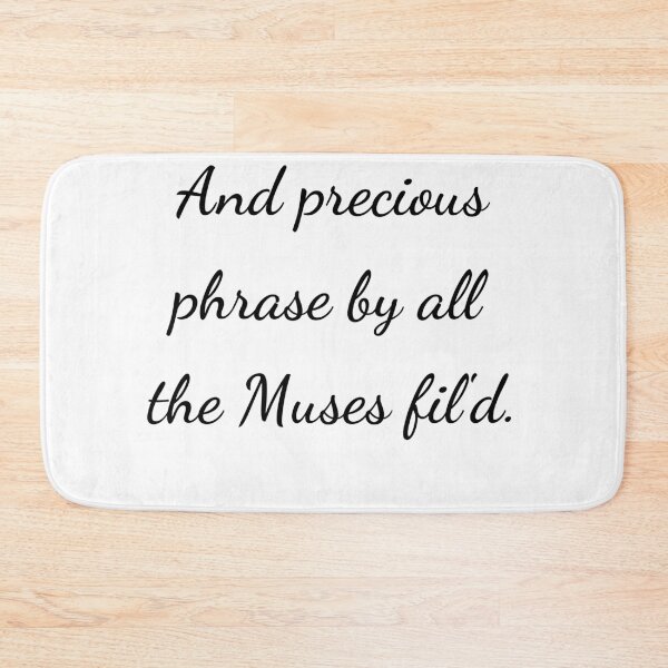 Item preview, “And precious phrase by all the Muses fil'd.” - handwriting black designed and sold by ariksworld.