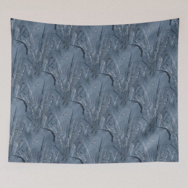 Item preview, Foliage Abstract in Monochromatic Blue designed and sold by Artistestella.