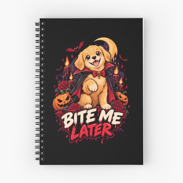 Item preview,  Bite Me Later Vampire Golden Retriever Halloween Design designed and sold by Tong4130.