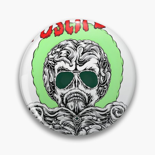 Item preview, Grotesque Brain Skull Vision Neon Green Artistic Illustration | ⭐⭐⭐⭐⭐ designed and sold by GameVersum.