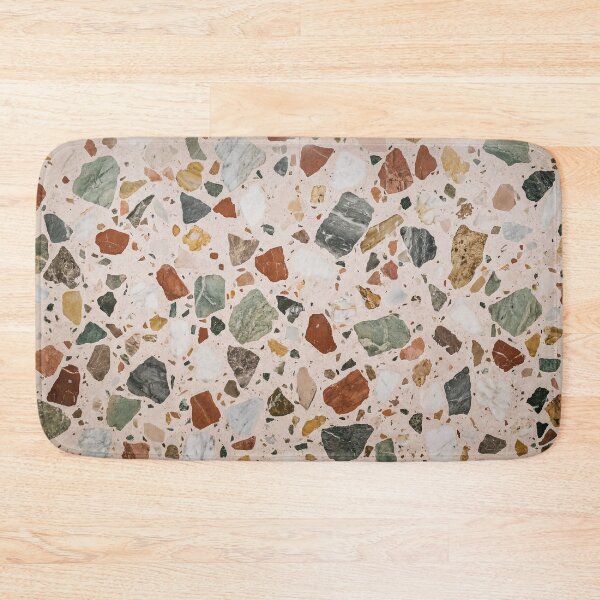 Item preview, Vintage Rustic Cottage Terrazo Quartz Colorful Wall Minimalist Natural Photo HD designed and sold by bard-art.