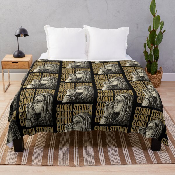 Item preview, Gloria Steinem Feminist Icon Retro Portrait Vintage Typography Design designed and sold by YasuoShop.