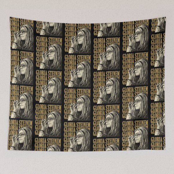 Item preview, Gloria Steinem Feminist Icon Retro Portrait Vintage Typography Design designed and sold by YasuoShop.