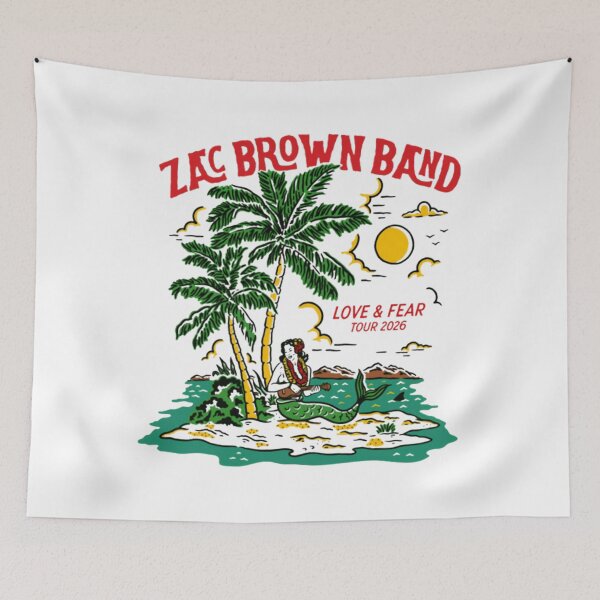 Item preview, zac brown mermaid tour 2026 designed and sold by DerekTiffee1.
