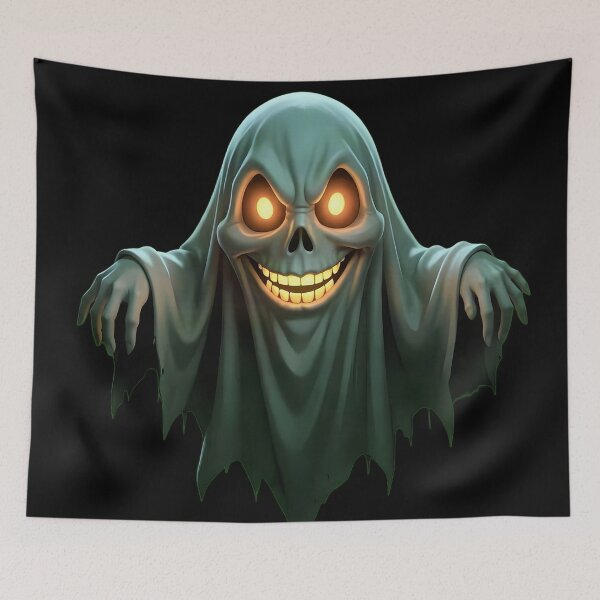 Item preview, Scary Glowing Ghost designed and sold by Arcane Wolf.