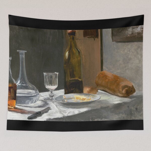 Item preview, Claude Monet Still Life with Bottle, Carafe, Bread and Wine designed and sold by NewNomads.